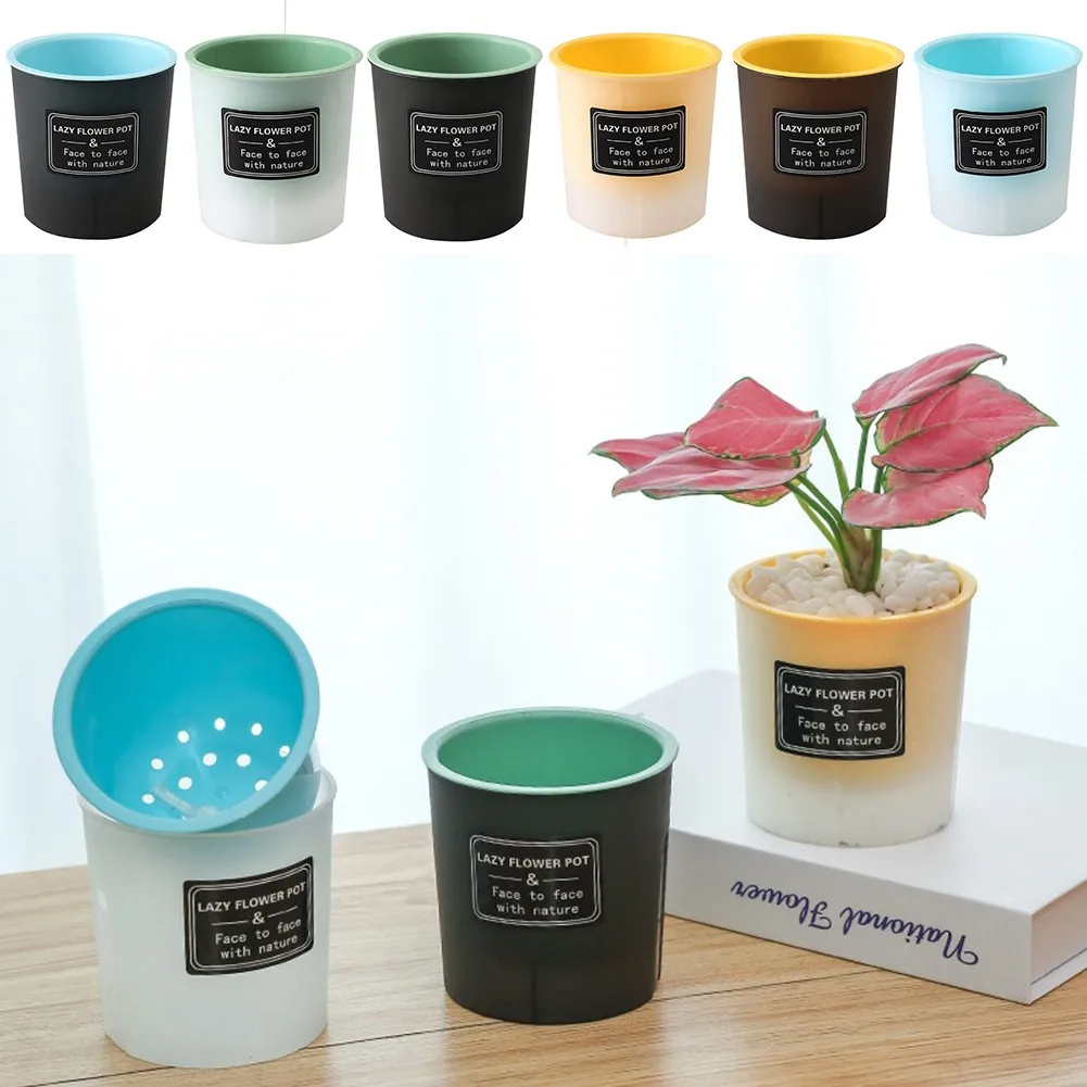 1PCS Outer Basin With Inner Pots Watering Planter Plastic Garden Flower Plant Pot Lazy Flowerpot For Scindapsus Aureus
1PCS Outer Basin With Inner Pots Watering Planter Plastic Garden Flower Plant Pot Lazy Flowerpot For Scindapsus Aureus