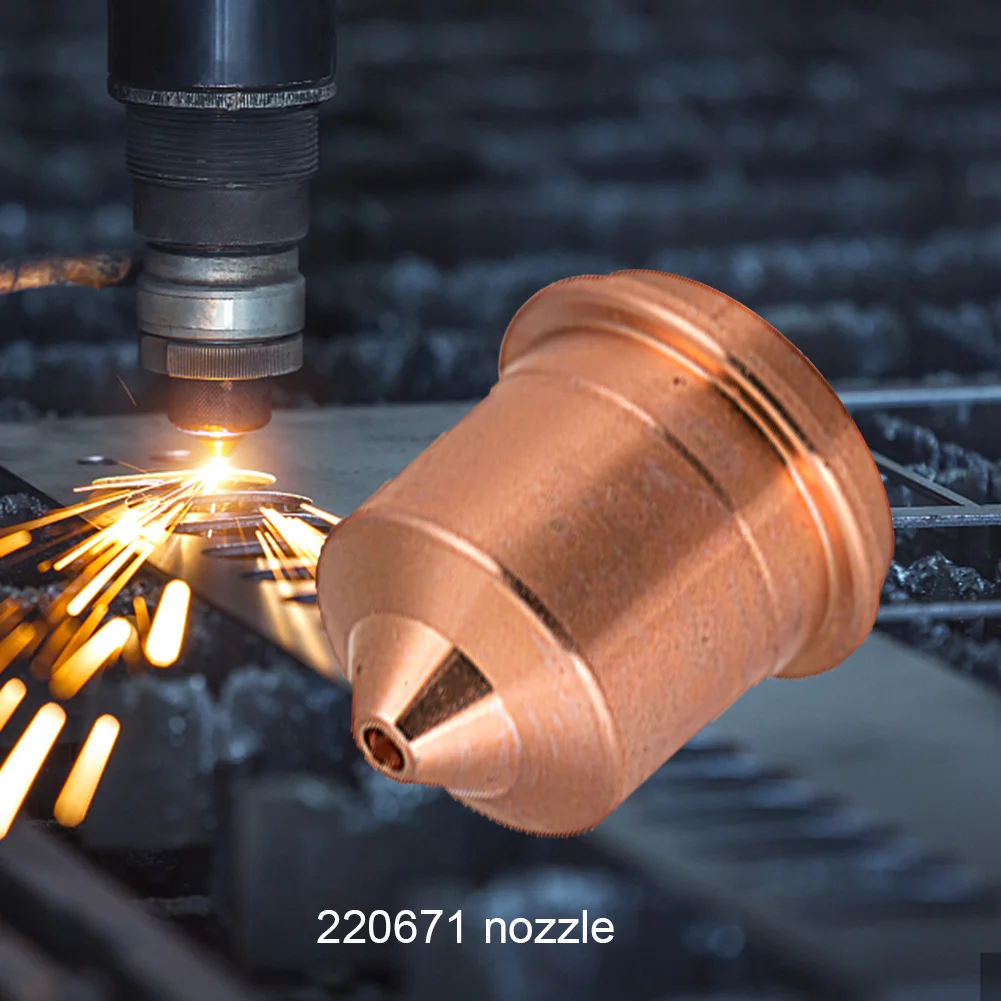 10pcs/set Easy Use Electrode Nozzle Set 220669 220671 Tellurium Copper Cutting Machine Plasma Cutter Welding Soldering For MAX45
10pcs/set Easy Use Electrode Nozzle Set 220669 220671 Tellurium Copper Cutting Machine Plasma Cutter Welding Soldering For MAX45
