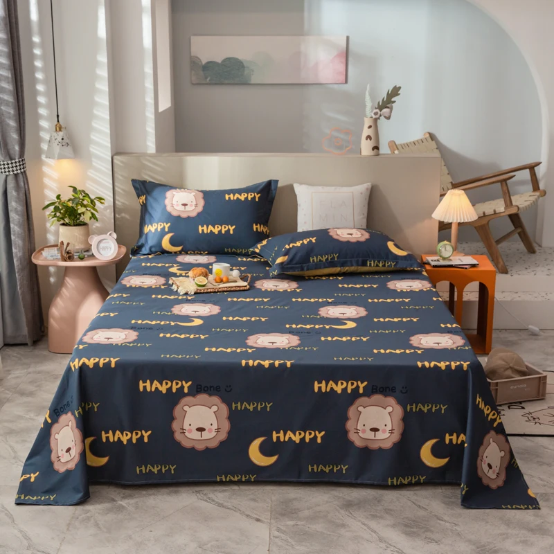1pc Cotton Bed Sheets Cartoon Lion Prints Fitted Sheet Twin Full Queen King Size Bed Flat Sheet Bedspreads for Beds
1pc Cotton Bed Sheets Cartoon Lion Prints Fitted Sheet Twin Full Queen King Size Bed Flat Sheet Bedspreads for Beds