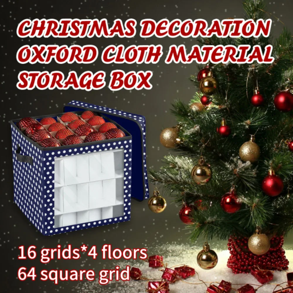 Christmas Ornament Storage Box with Lid Oxford Cloth Storage Container Keeps 64 Holiday Ornaments Christmas Xmas Gift Box
Christmas Ornament Storage Box with Lid Oxford Cloth Storage Container Keeps 64 Holiday Ornaments Christmas Xmas Gift Box