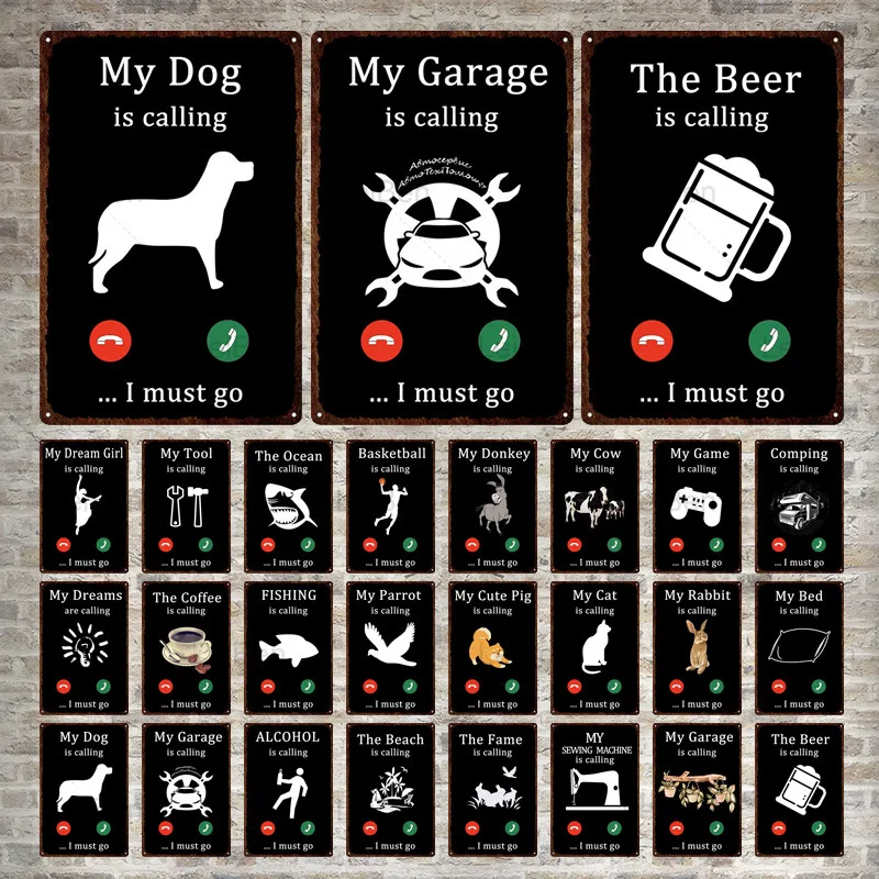 Retro Black and White Metal Tin Sign My Dog Garage Beer Is Calling Quotes Vintage Plaque Pub Bar Man Cave Home Decoration Plates
Retro Black and White Metal Tin Sign My Dog Garage Beer Is Calling Quotes Vintage Plaque Pub Bar Man Cave Home Decoration Plates
