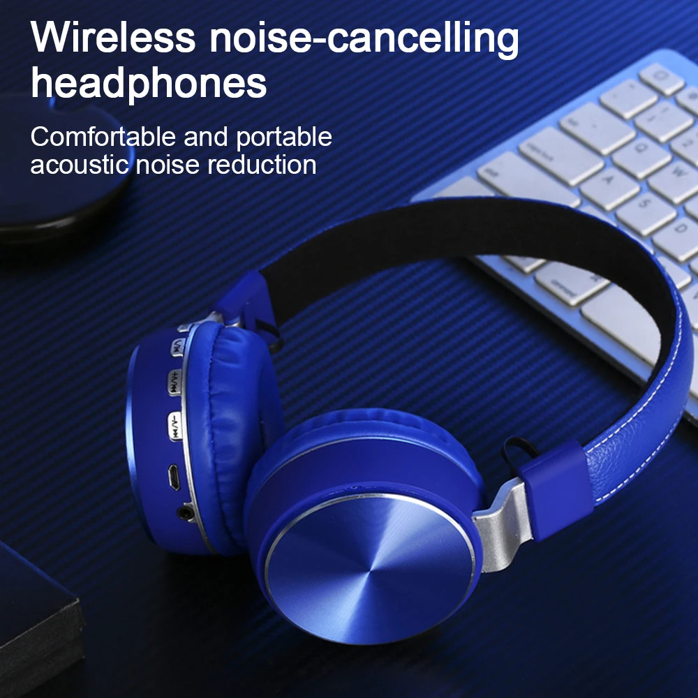 Wireless Bluetooth 5.0 Headphones Folding Noise Cancelling Subwoofer Hi-Fi Stereo Gaming Headphone for IOS Android Computer
Wireless Bluetooth 5.0 Headphones Folding Noise Cancelling Subwoofer Hi-Fi Stereo Gaming Headphone for IOS Android Computer