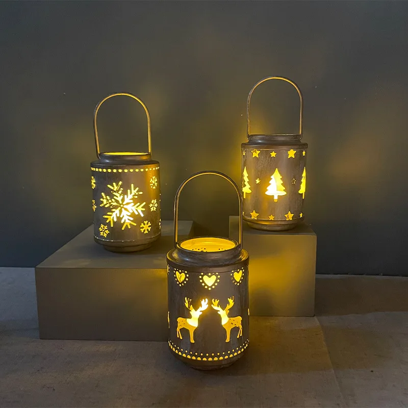 Christmas Candlestick Small Lantern Art Lamp Christmas Tree Snowflake Elk Scene Decoration
Christmas Candlestick Small Lantern Art Lamp Christmas Tree Snowflake Elk Scene Decoration