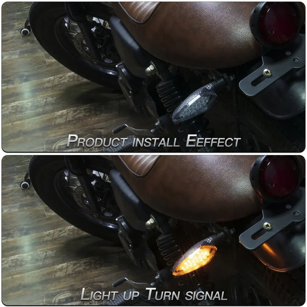 2pcs Universal 12V Motorcycle LED Turn Signals Light Indicator Blinker Light Flashers Lighting Carbon Fiber Tail Signal Light 
2pcs Universal 12V Motorcycle LED Turn Signals Light Indicator Blinker Light Flashers Lighting Carbon Fiber Tail Signal Light