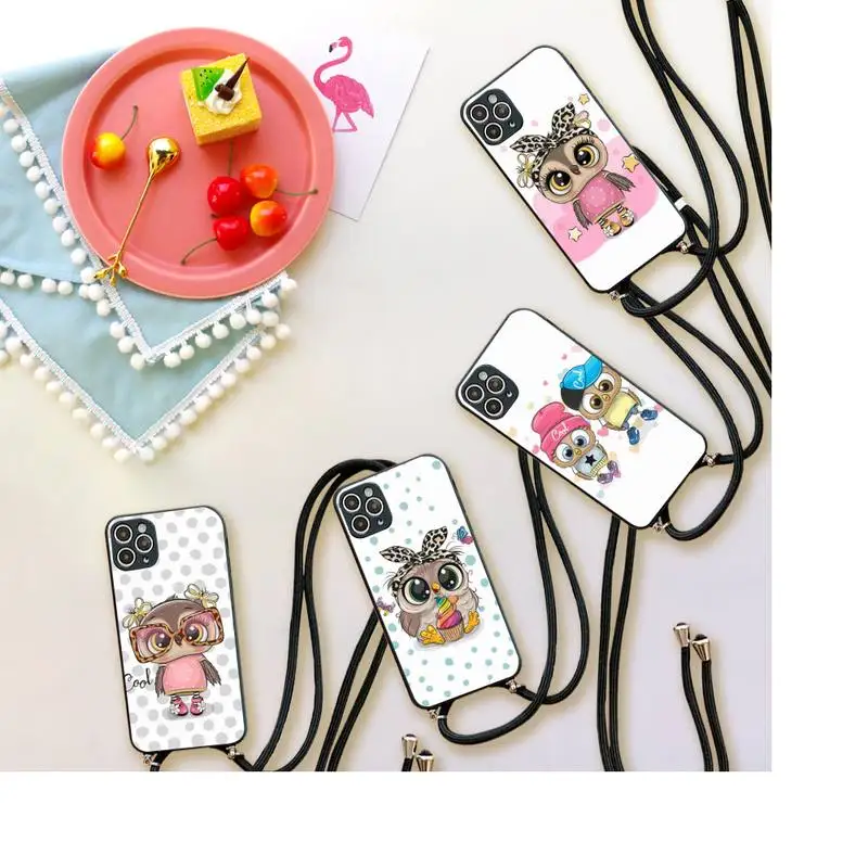 Cute Owl cartoon animal Phone Case For iPhone 7 8 11 12 X XS XR MINI Pro Max Plus Strap Cord Chain Lanyard soft
Cute Owl cartoon animal Phone Case For iPhone 7 8 11 12 X XS XR MINI Pro Max Plus Strap Cord Chain Lanyard soft