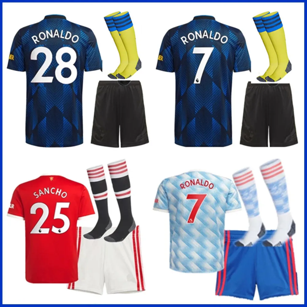 

Manchester jerseys UNITED Kids jerseys CAVANI UTD VAN DE BEEK B. FERNANDES RASHFORD HUMANRACE 21 22 man child set shirt