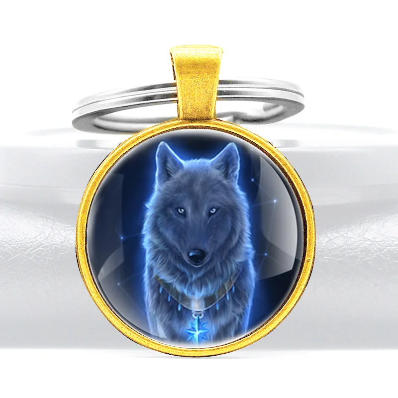 Fashion Mysterious Wolf Glass Cabochon Metal Pendant Key Chain Classic Men Women Key Ring Accessories Keychains Gifts
Fashion Mysterious Wolf Glass Cabochon Metal Pendant Key Chain Classic Men Women Key Ring Accessories Keychains Gifts