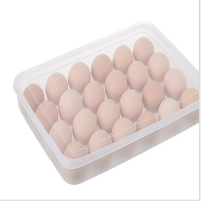 1pcs Portable Egg Tray Kitchen Color 24 Grid Egg Storage Box Plastic Refrigerator Storage Box 
1pcs Portable Egg Tray Kitchen Color 24 Grid Egg Storage Box Plastic Refrigerator Storage Box