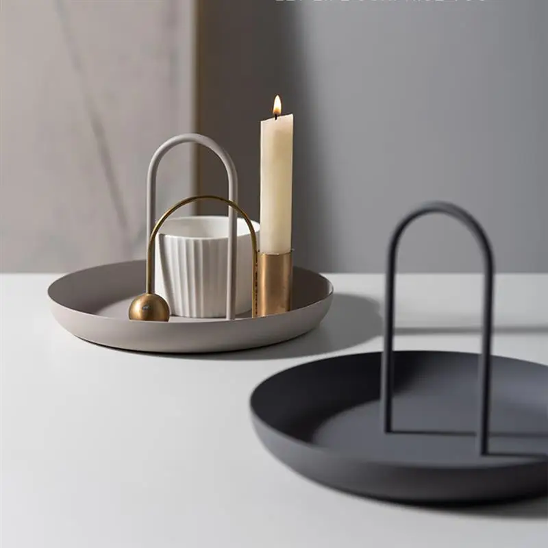 Scandinavian simple modern circular tray portable tray sitting room porch desktop small objects
Scandinavian simple modern circular tray portable tray sitting room porch desktop small objects