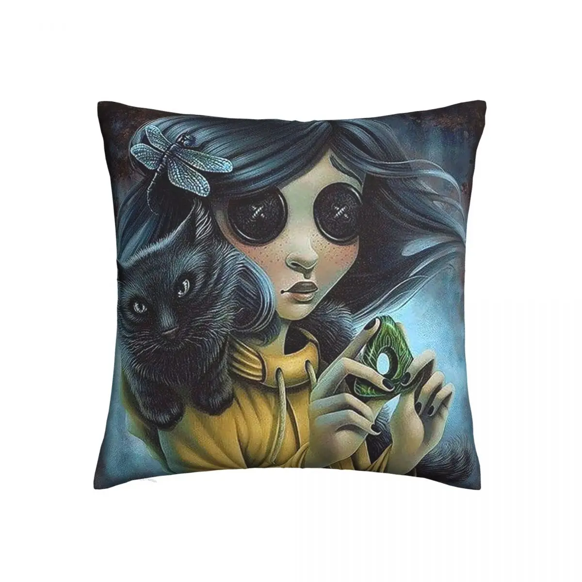 Квадратная подушка Coraline с ужасной девушкой, чехол для Хэллоуина, искусственная декоративная подушка, чехол для дома
Квадратная подушка Coraline с ужасной девушкой, чехол для Хэллоуина, искусственная декоративная подушка, чехол для дома