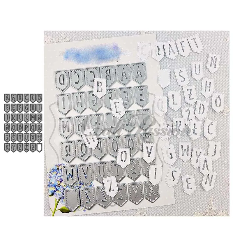 JC New Design Metal Cutting Dies English Letters Flag Scrapbooking DIY Punch Blade Card Make Stencil Craft Mold Mould Decoration
JC New Design Metal Cutting Dies English Letters Flag Scrapbooking DIY Punch Blade Card Make Stencil Craft Mold Mould Decoration