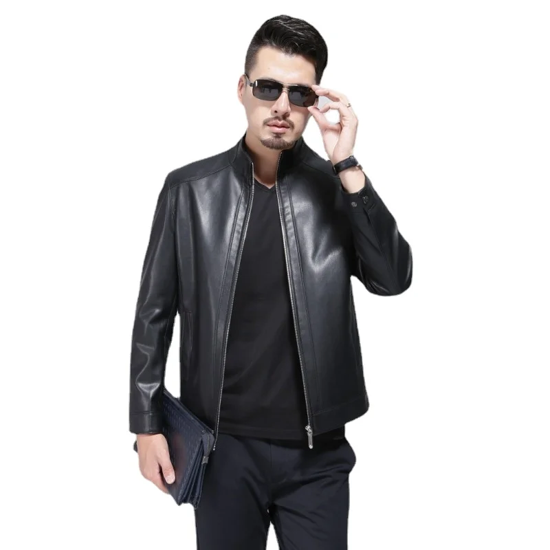 24 New Fashion Man Autumn Clothing Leather Coat Spring Middle-aged Men's Casual Leather Jacket
24 New Fashion Man Autumn Clothing Leather Coat Spring Middle-aged Men's Casual Leather Jacket