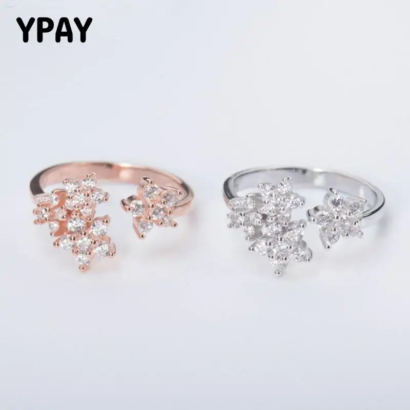 Женское Открытое кольцо YPAY, из серебра 100% пробы с покрытием из розового золота, ювелирное украшение для свадьбы, 925
Женское Открытое кольцо YPAY, из серебра 100% пробы с покрытием из розового золота, ювелирное украшение для свадьбы, 925