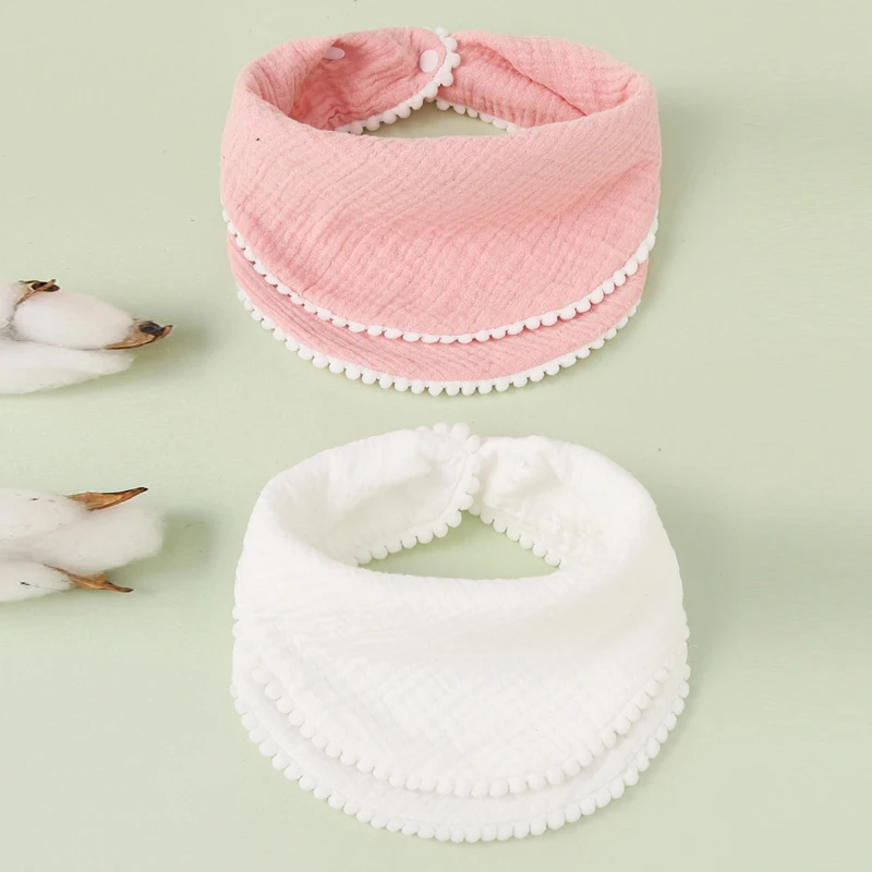 2Pcs Baby Pompom Infants Feeding Bibs Soft Pure Cotton Bandana Saliva Towel Toddler Triangle Drool Scarf Newborn Burp Cloth
2Pcs Baby Pompom Infants Feeding Bibs Soft Pure Cotton Bandana Saliva Towel Toddler Triangle Drool Scarf Newborn Burp Cloth