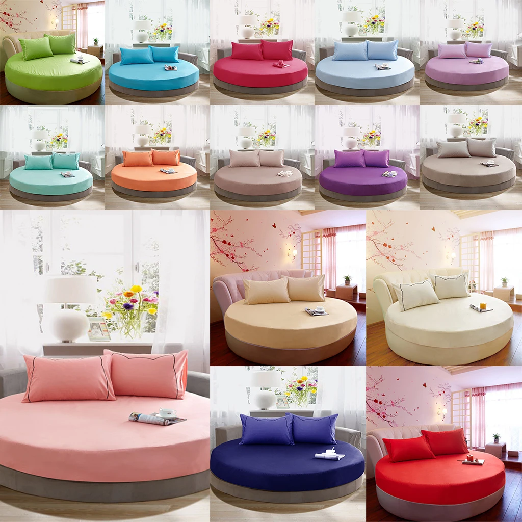 Hotel Home Round Bed Sheets Extra Soft Pure Cotton Breathable Bed Covers 86 Inch Diameter
Hotel Home Round Bed Sheets Extra Soft Pure Cotton Breathable Bed Covers 86 Inch Diameter