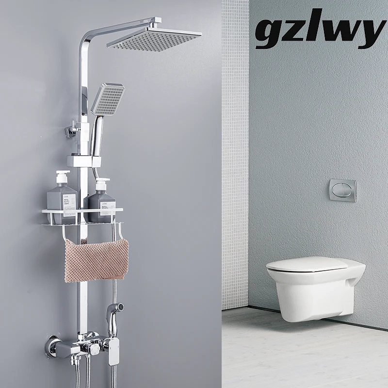 gzlwy Chrome Thermostatic Brass Rain Shower Faucet Holder Sets Faucet Bathroom Shower Bidet Faucet Hot/Cold Mixer Crane Faucet
gzlwy Chrome Thermostatic Brass Rain Shower Faucet Holder Sets Faucet Bathroom Shower Bidet Faucet Hot/Cold Mixer Crane Faucet