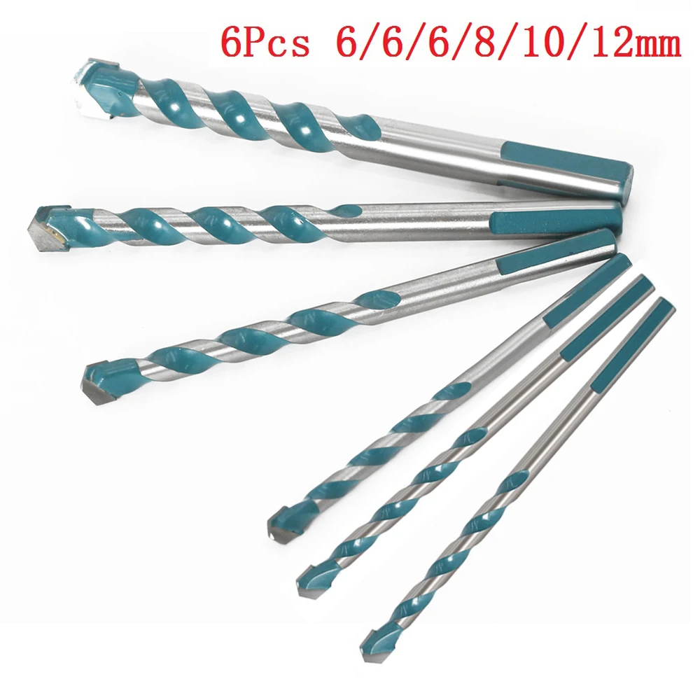 6Pcs 6/8/10/12mm Multifunctional Drill Bits Ceramic Wall Glass Punching Hole Working Set Ceramic Tiles
6Pcs 6/8/10/12mm Multifunctional Drill Bits Ceramic Wall Glass Punching Hole Working Set Ceramic Tiles