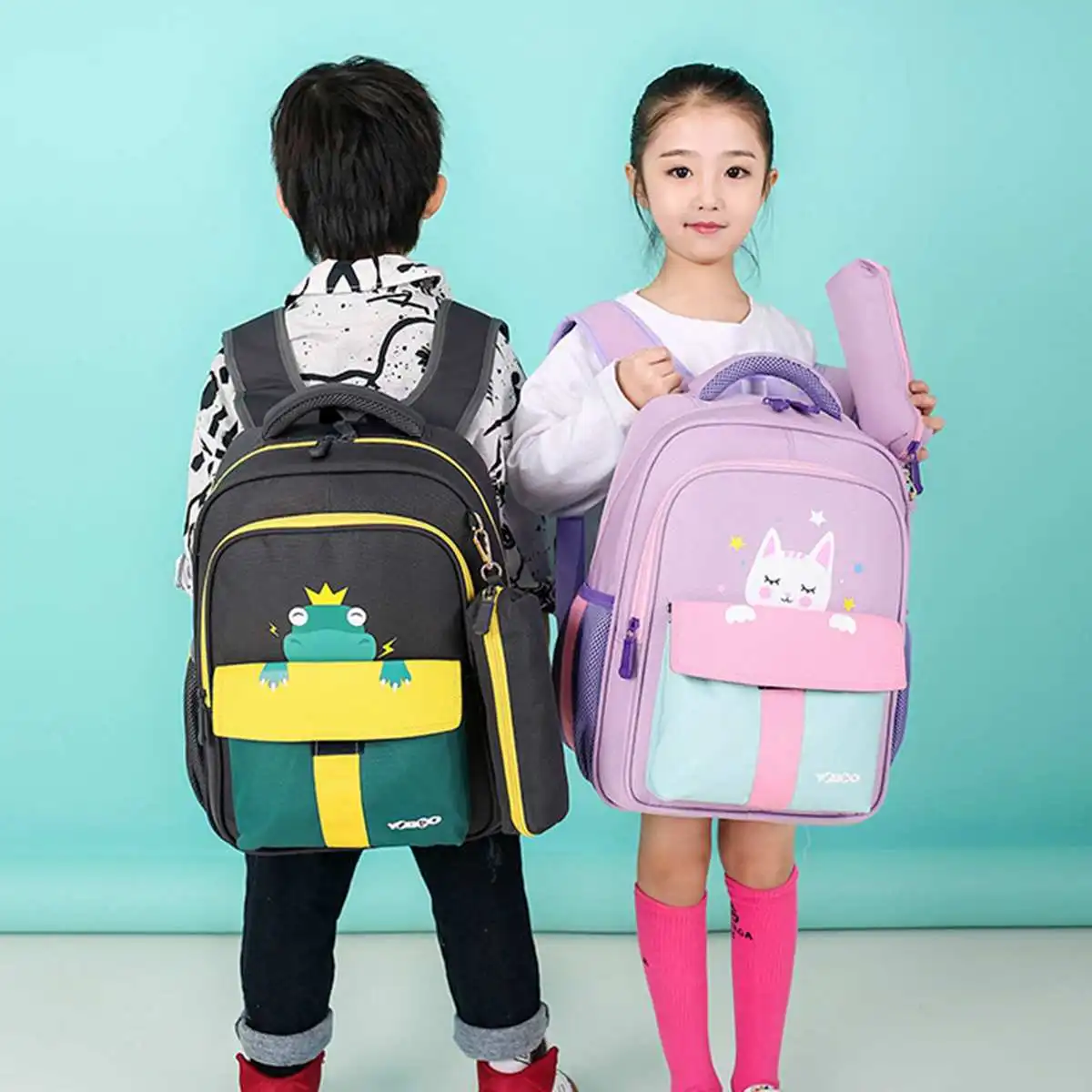 School Bags For Boys Girls Lovely Cute Cartoon Kids Backpack Cat Frog~Animal Bookbag Children Backpack Primary School Backpack
School Bags For Boys Girls Lovely Cute Cartoon Kids Backpack Cat Frog~Animal Bookbag Children Backpack Primary School Backpack