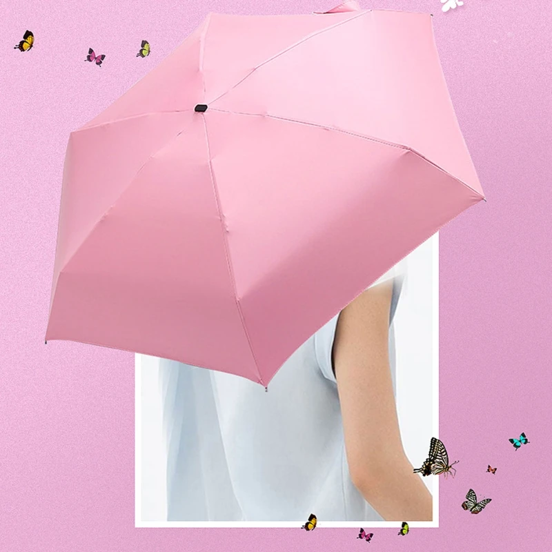 Mini Pocket Umbrella Compact Design for Travel Anti UV Sun Rain Umbrellas 5 Folding Windproof Portable Parasol Lightweight 
Mini Pocket Umbrella Compact Design for Travel Anti UV Sun Rain Umbrellas 5 Folding Windproof Portable Parasol Lightweight