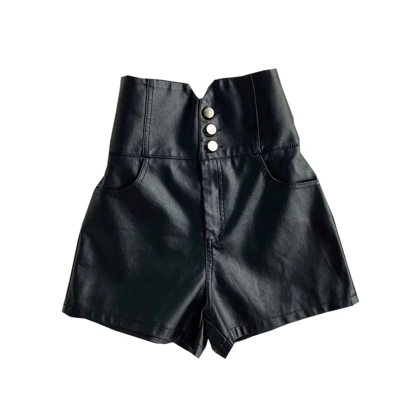 Autumn Winter Women's Shorts Korean Style Solid Color High Waist Wide Leg Leather Shorts New Slim Bottoming Female Shorts GX677
Autumn Winter Women's Shorts Korean Style Solid Color High Waist Wide Leg Leather Shorts New Slim Bottoming Female Shorts GX677