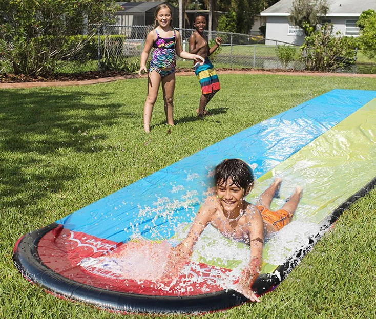 kid lawn water slide lane water splash slide summer backyard outdoor garden lawn water slide spray summer water games toy
kid lawn water slide lane water splash slide summer backyard outdoor garden lawn water slide spray summer water games toy