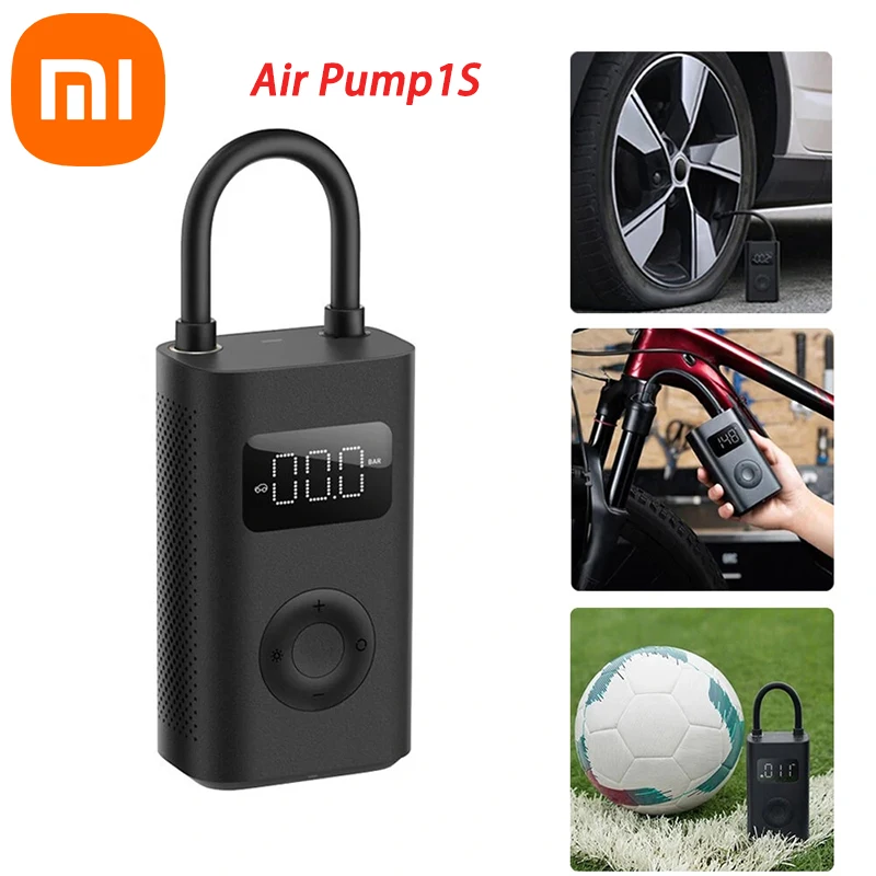 Xiaomi Electric Air Pump 1S Mijia Rechargeable inflator 150P Smart Digital Tire Pressure Detection for Football Car Bike Pump
Xiaomi Electric Air Pump 1S Mijia Rechargeable inflator 150P Smart Digital Tire Pressure Detection for Football Car Bike Pump