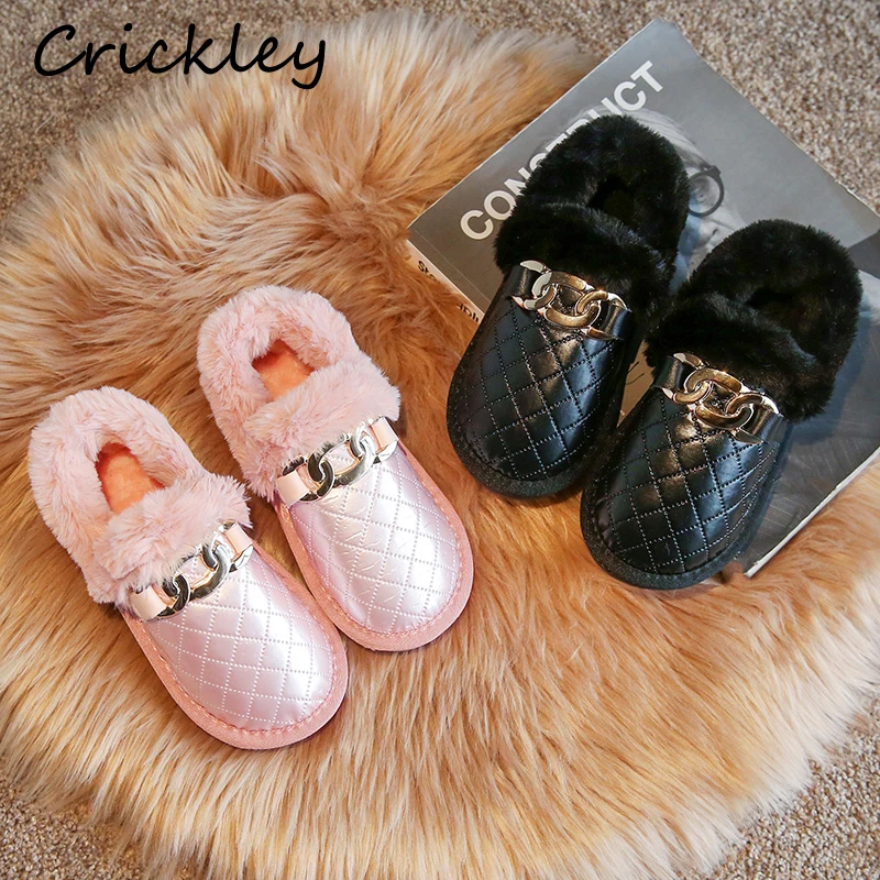 Winter Plush Solid Children Ankle Shoes Metal Decoration Warm Fashion Boots For Girls Soft Bottom Anti Slip Kids Fashion Boots
Winter Plush Solid Children Ankle Shoes Metal Decoration Warm Fashion Boots For Girls Soft Bottom Anti Slip Kids Fashion Boots