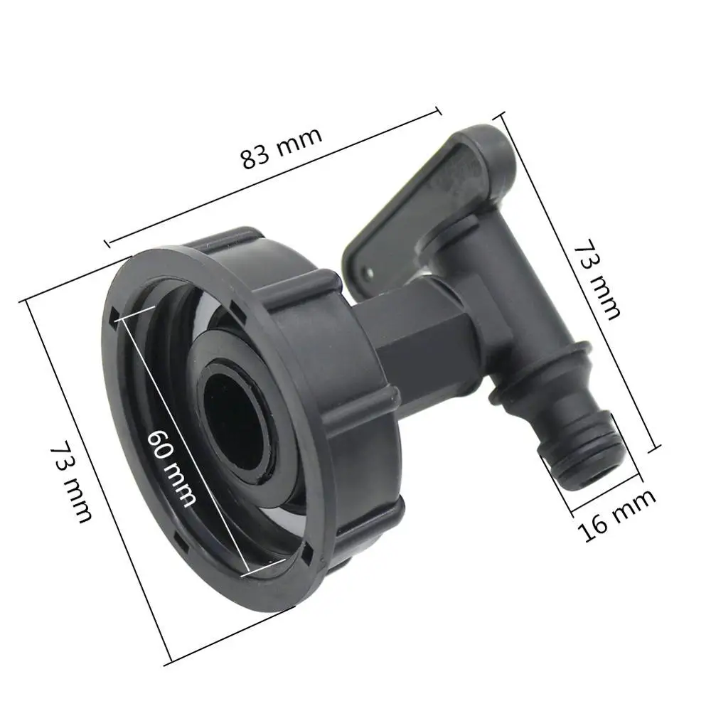 1/2" 3/4" 1" Female Thread to 60mm Female Thread IBC Tank Connector Valve Faucet Adapter Garden Irrigation Pipe Connection Tools
1/2" 3/4" 1" Female Thread to 60mm Female Thread IBC Tank Connector Valve Faucet Adapter Garden Irrigation Pipe Connection Tools