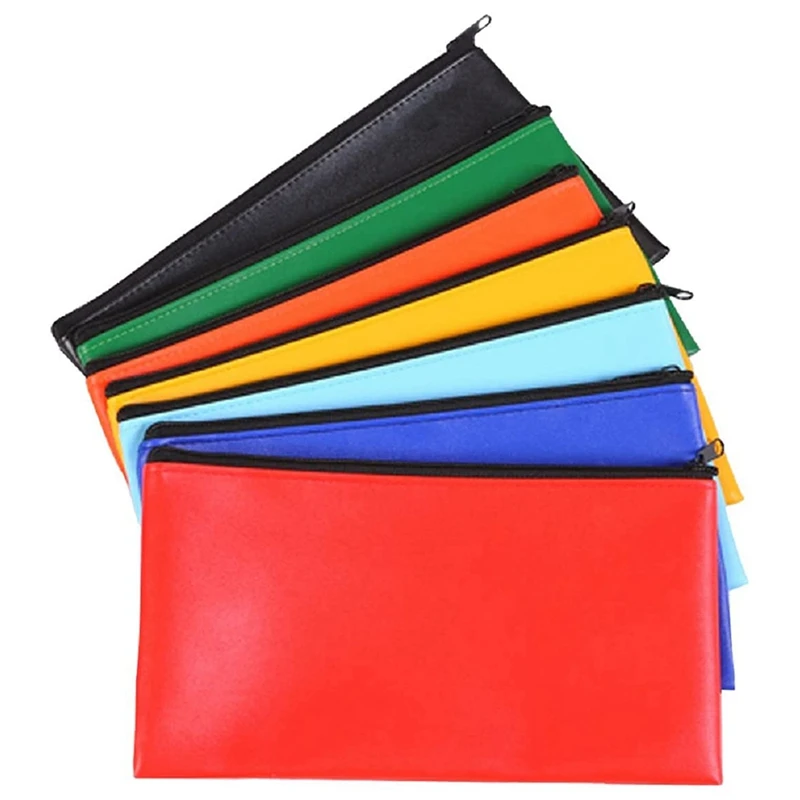 14 Pcs 7 Colors Zipper File Bag Deposit Zipper Coin Bag Waterproof Cash Bag Storage Bag Office and School Supplies
14 Pcs 7 Colors Zipper File Bag Deposit Zipper Coin Bag Waterproof Cash Bag Storage Bag Office and School Supplies