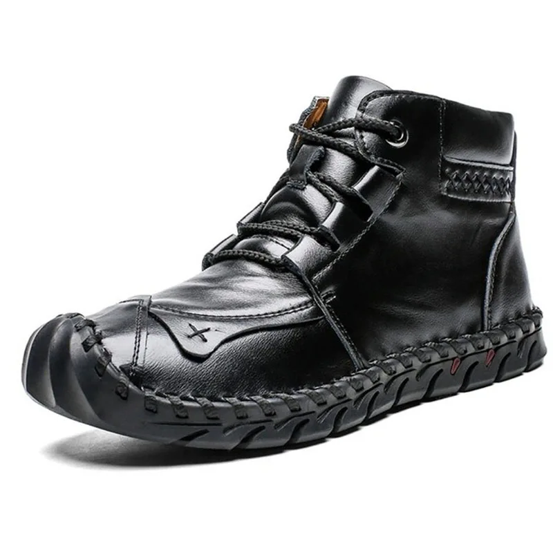 HMXO Large Size Men's Shoes High-Top Casual Leather Shoes Daily Wear-Resistant Sewing Men's Martin Boots
HMXO Large Size Men's Shoes High-Top Casual Leather Shoes Daily Wear-Resistant Sewing Men's Martin Boots