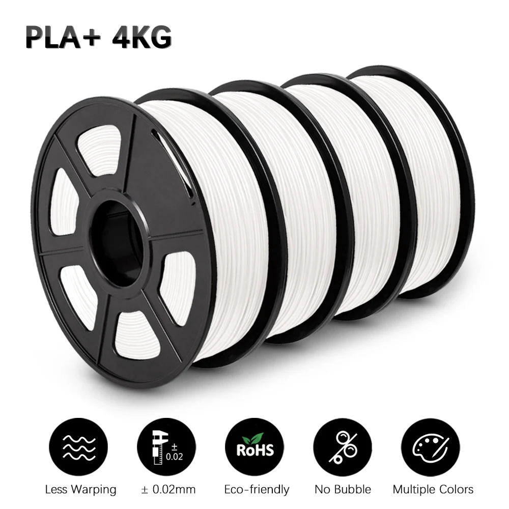 Нить PLA PLUS для принтера FDM3D, 1 кг, 4 рулона/комплект, 1,75 мм, хорошая прочность, быстрая доставка 
Нить PLA PLUS для принтера FDM3D, 1 кг, 4 рулона/комплект, 1,75 мм, хорошая прочность, быстрая доставка