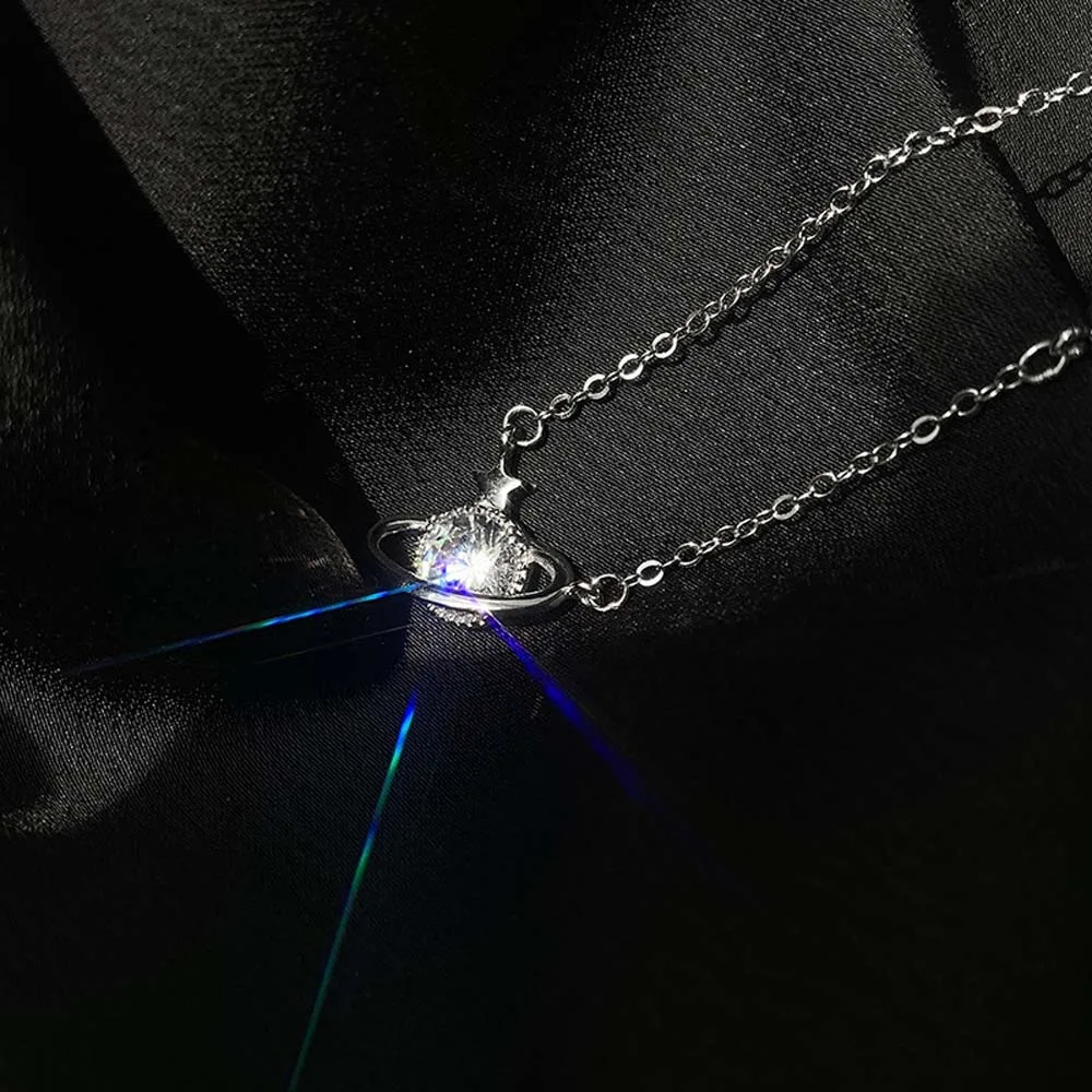 Necklace for Women Sparkling Cubic Zircon Inlaid Planet-shape Pendant Exquisite Clavicle Chain Choker Collar Fashion Jewelry
Necklace for Women Sparkling Cubic Zircon Inlaid Planet-shape Pendant Exquisite Clavicle Chain Choker Collar Fashion Jewelry
