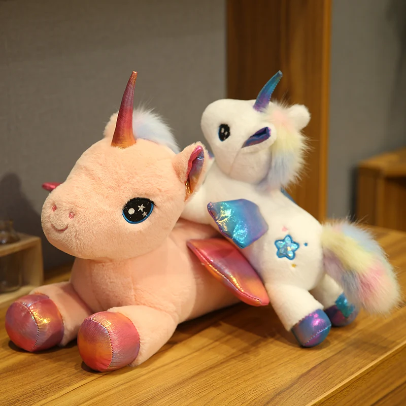 30/45/65/80cm Aurora Flying Wings Unicorn Plush Toy Rainbow Hair Unicornio Stuffed animal Giant Unicorn Doll toy For Girl
30/45/65/80cm Aurora Flying Wings Unicorn Plush Toy Rainbow Hair Unicornio Stuffed animal Giant Unicorn Doll toy For Girl