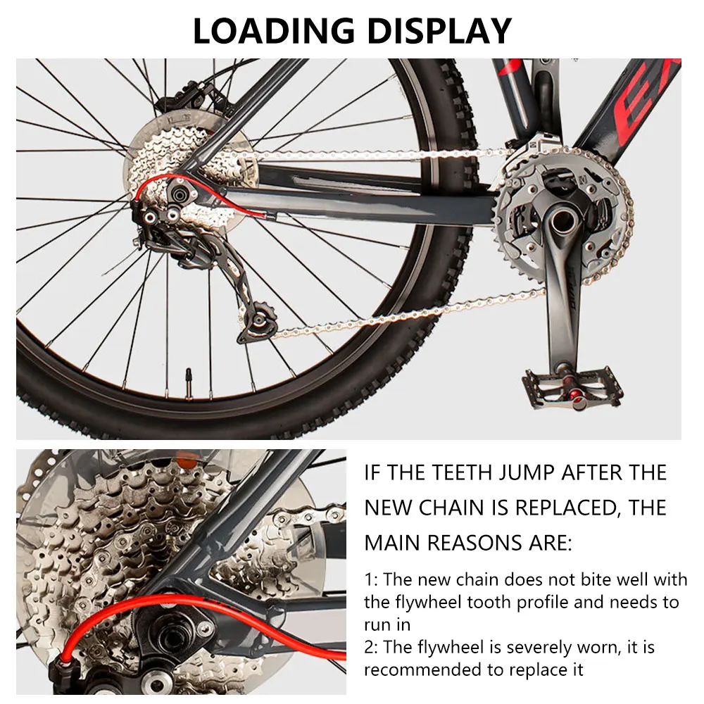 Bicycle Chain 6/7/8 Speed Silver Mountain Road Bike MTB Chains Part 116 Links Racing Bicycle Chain
Bicycle Chain 6/7/8 Speed Silver Mountain Road Bike MTB Chains Part 116 Links Racing Bicycle Chain