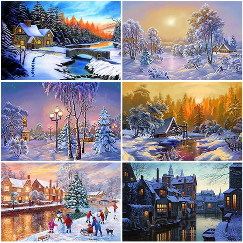 5D DIY Diamond Painting Winter Snow Scenery Landscape Full Square/Round Diamond Home Decor Gift Cross Stitch Kit Mosaic Pattern
5D DIY Diamond Painting Winter Snow Scenery Landscape Full Square/Round Diamond Home Decor Gift Cross Stitch Kit Mosaic Pattern