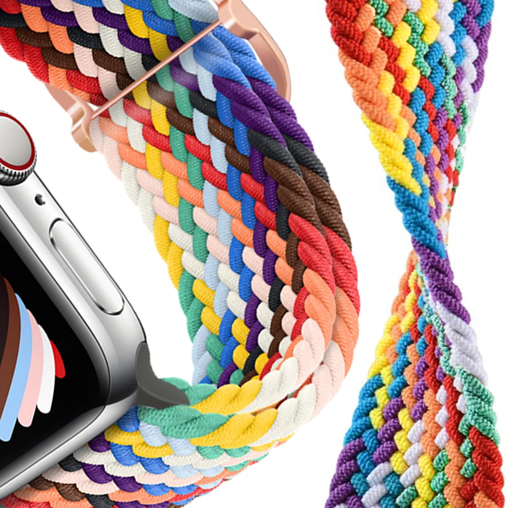 Pride Braided Solo Loop Band For Apple Watch Se Strap 44mm 40mm Elastic Wristband Bracelets on Smartwatch Series 65432 42mm 38mm
Pride Braided Solo Loop Band For Apple Watch Se Strap 44mm 40mm Elastic Wristband Bracelets on Smartwatch Series 65432 42mm 38mm