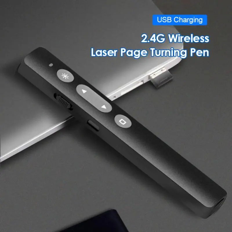 PPT Multimedia Page Turning Pen USB Rechargeable Presentation Clicker 2.4GHz Remote Control For Mac/Win/Computer/Laptop 
PPT Multimedia Page Turning Pen USB Rechargeable Presentation Clicker 2.4GHz Remote Control For Mac/Win/Computer/Laptop