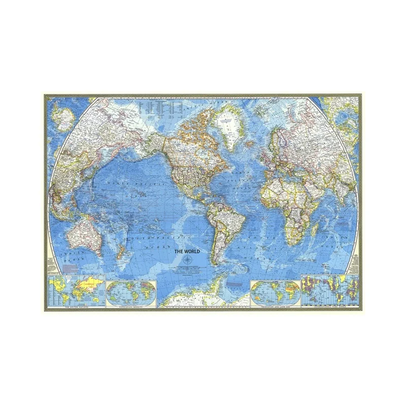 1Set 150*100cm 1970 World Map Wall Sticker Non Woven Paper Atlas Poster Art Craft Map of The World for Bar Cafe Room Decor
1Set 150*100cm 1970 World Map Wall Sticker Non Woven Paper Atlas Poster Art Craft Map of The World for Bar Cafe Room Decor