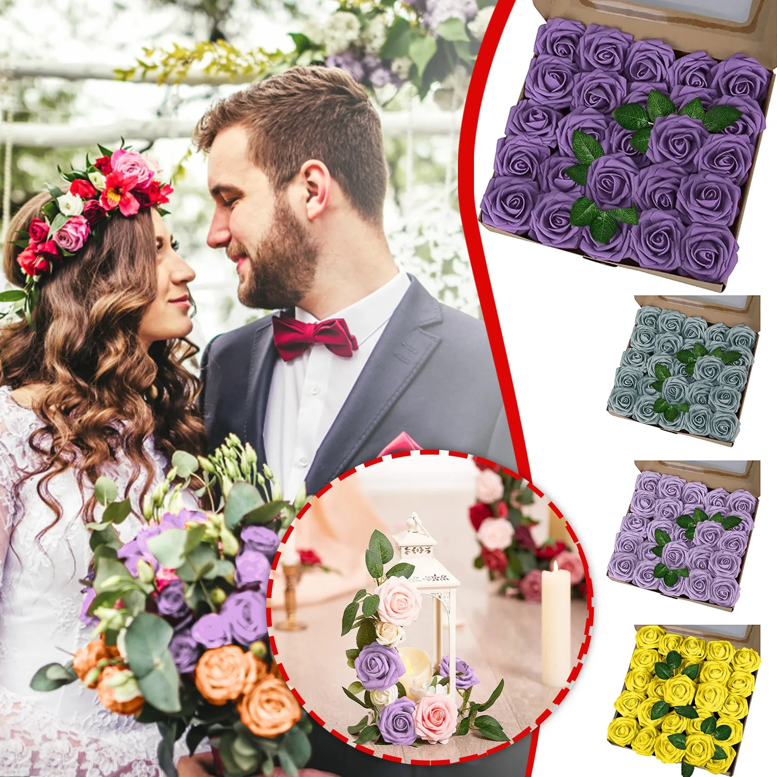 Gift Home Fake DIY Wedding Rose 25 Simulation Day Decoration Daily Valentine's Pc Foam Festival Flower Illustration Bouquet Box 
Gift Home Fake DIY Wedding Rose 25 Simulation Day Decoration Daily Valentine's Pc Foam Festival Flower Illustration Bouquet Box