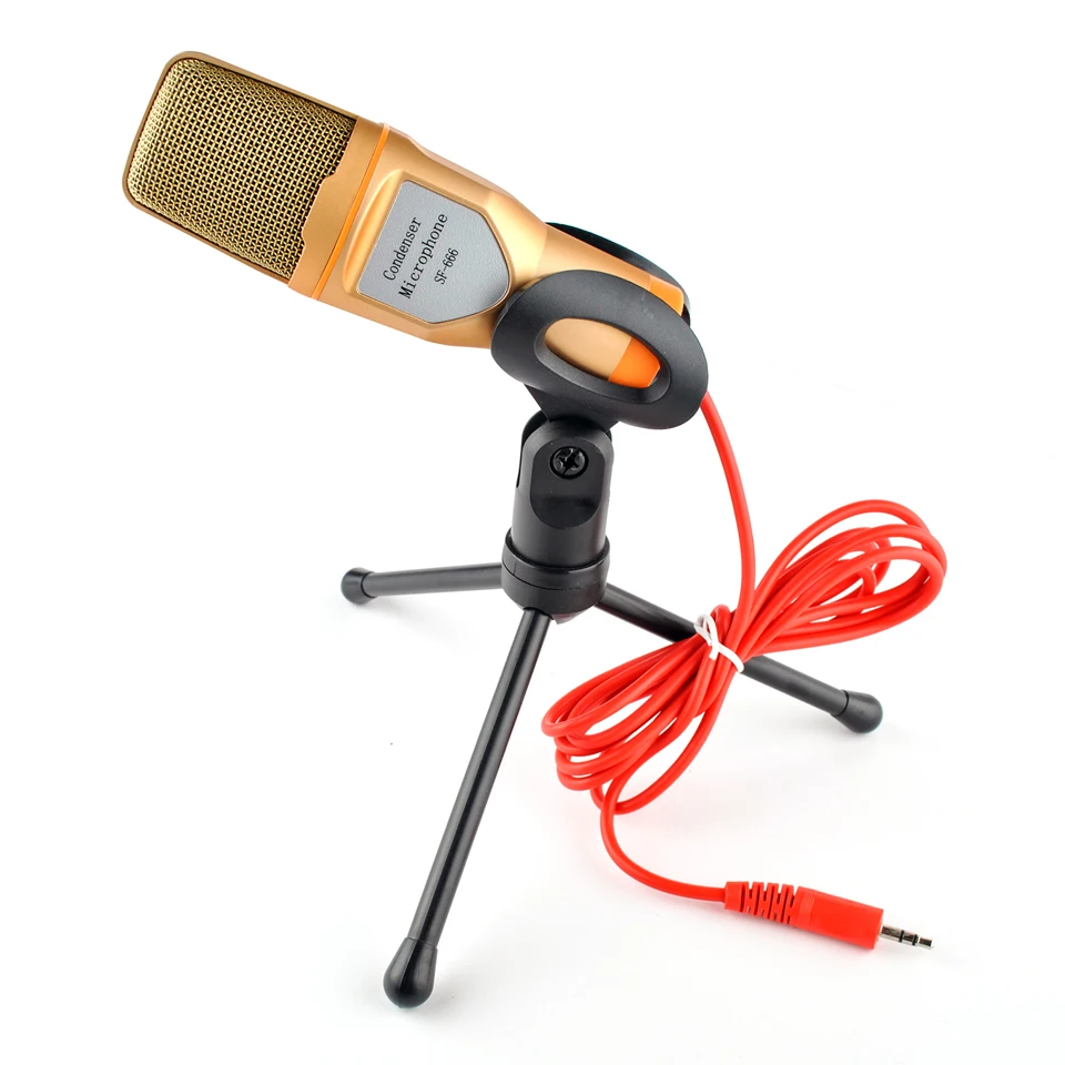 New Condenser Microphone 3.5mm Plug Home Stereo MIC Desktop Tripod for PC YouTube Video Skype Chatting Gaming Podcast Recording
New Condenser Microphone 3.5mm Plug Home Stereo MIC Desktop Tripod for PC YouTube Video Skype Chatting Gaming Podcast Recording
