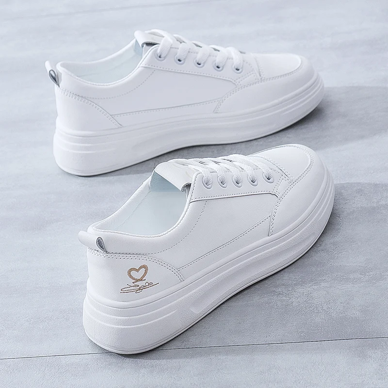2021 Woman Shoes Fashion New Woman Leather Ladies Breathable Cute Heart Flats Casual Shoes White Sneakers
2021 Woman Shoes Fashion New Woman Leather Ladies Breathable Cute Heart Flats Casual Shoes White Sneakers