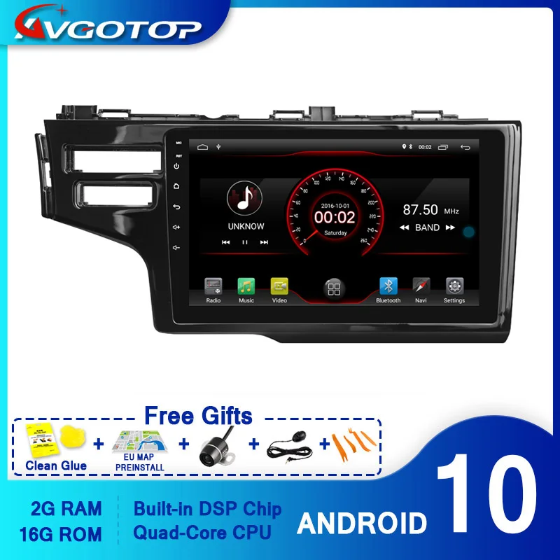 Автомобильный DVD плеер AVGOTOP с GPS для HONDA FIT (два отверстия) 2014 мультимедийный
