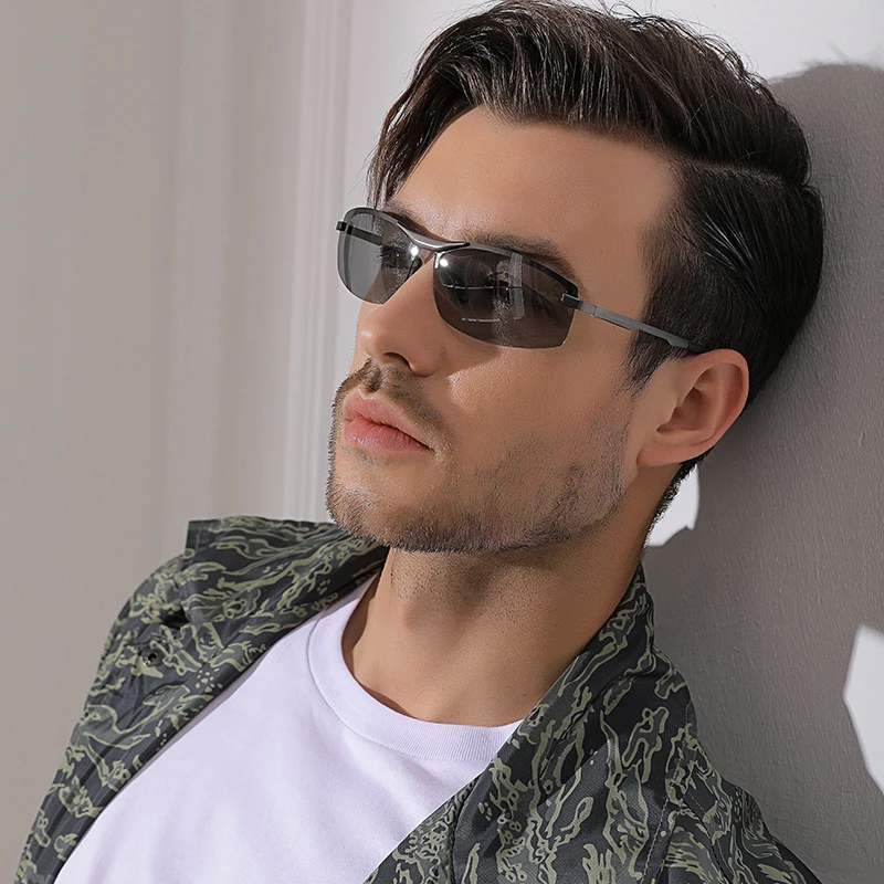 New Polarized Discoloration Sunglasses ,Photochromic Men's Sun glasses ,Night Vision Driving Glasses ,All Weather Eyewear HSA557
New Polarized Discoloration Sunglasses ,Photochromic Men's Sun glasses ,Night Vision Driving Glasses ,All Weather Eyewear HSA557