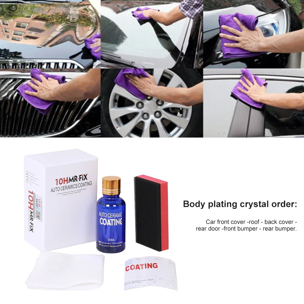 30ml Car Glass Coating Liquid Hardness10h Super Hydrophobic Coat Paint Care Durability Anti-corrosion Coating Car Accessories
30ml Car Glass Coating Liquid Hardness10h Super Hydrophobic Coat Paint Care Durability Anti-corrosion Coating Car Accessories