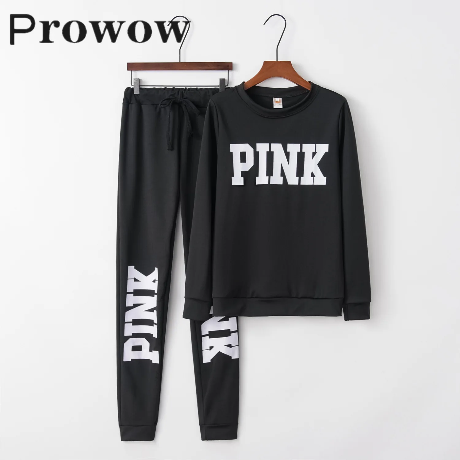 Prowow Tracksuit 2 Piece Set Pink Letter Print Solid Long Sleeve Top & Pants Sportwear Autumn Sweatshirt Tops Sports Pant Suits
Prowow Tracksuit 2 Piece Set Pink Letter Print Solid Long Sleeve Top & Pants Sportwear Autumn Sweatshirt Tops Sports Pant Suits