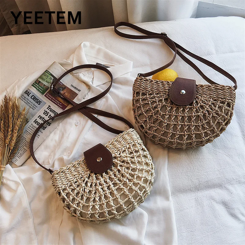 Woven Bags Trendy Women's Bags Ins Style Beach Vacation Bag Summer Fashion Rattan Bag Fashionable Cross Body Bag
Woven Bags Trendy Women's Bags Ins Style Beach Vacation Bag Summer Fashion Rattan Bag Fashionable Cross Body Bag