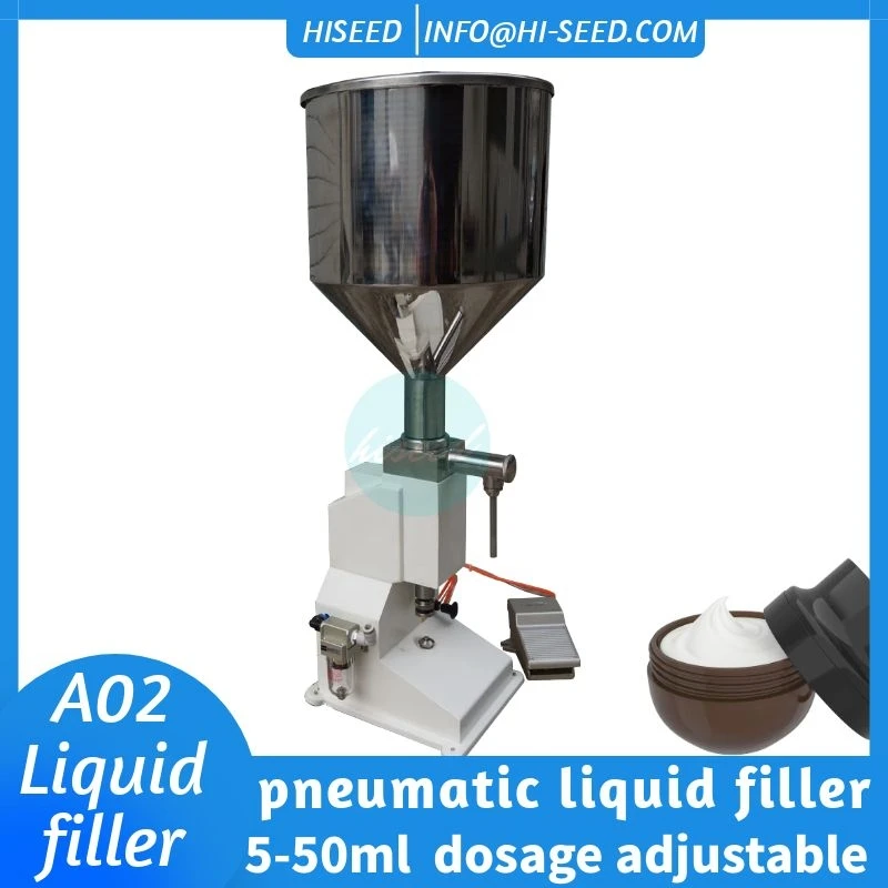 A02 Small Quantitative Pneumatic Filling Machine of Paste Liquid Toothpaste Honey Beverage Laundry
A02 Small Quantitative Pneumatic Filling Machine of Paste Liquid Toothpaste Honey Beverage Laundry