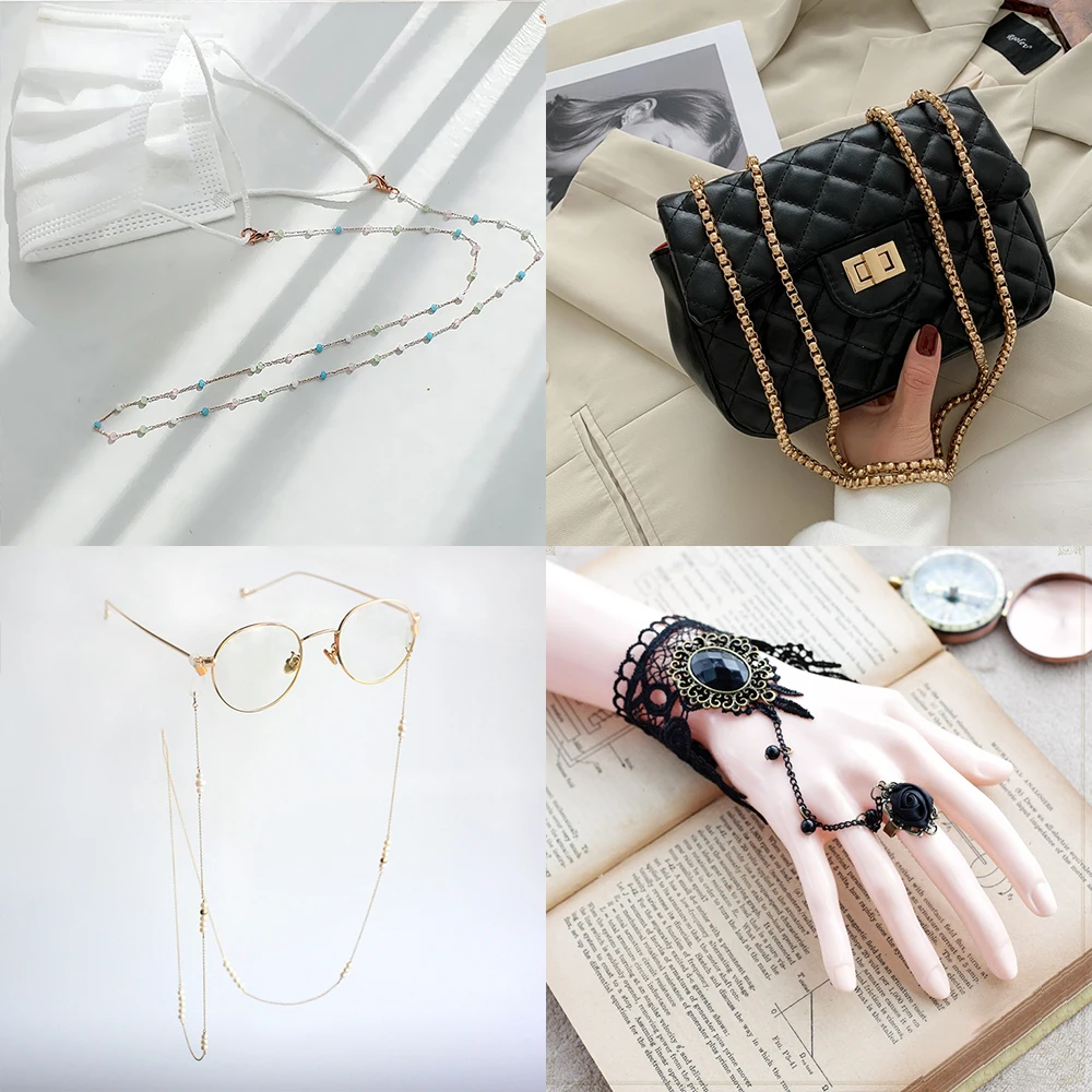 1Meter Links Charms Chains Bulk With Round Star Heart Metel Beads For DIY Jewelry Findings Making Materials Handmade Supplies
1Meter Links Charms Chains Bulk With Round Star Heart Metel Beads For DIY Jewelry Findings Making Materials Handmade Supplies
