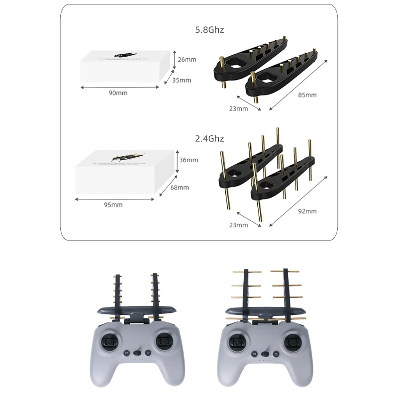 2.4G/5.8G Yagi Antenna Controller Signal Booster Antenna Range Extender for D-JI FPV Combo Remote Control
2.4G/5.8G Yagi Antenna Controller Signal Booster Antenna Range Extender for D-JI FPV Combo Remote Control