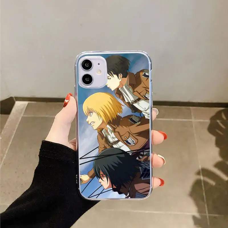 Japan anime Attack on Titan Armin Phone Case Transparent for iPhone 6 7 8 11 12 s mini pro X XS XR MAX Plus
Japan anime Attack on Titan Armin Phone Case Transparent for iPhone 6 7 8 11 12 s mini pro X XS XR MAX Plus